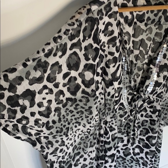 Animal print swim cover up o/s - Picture 4 of 4